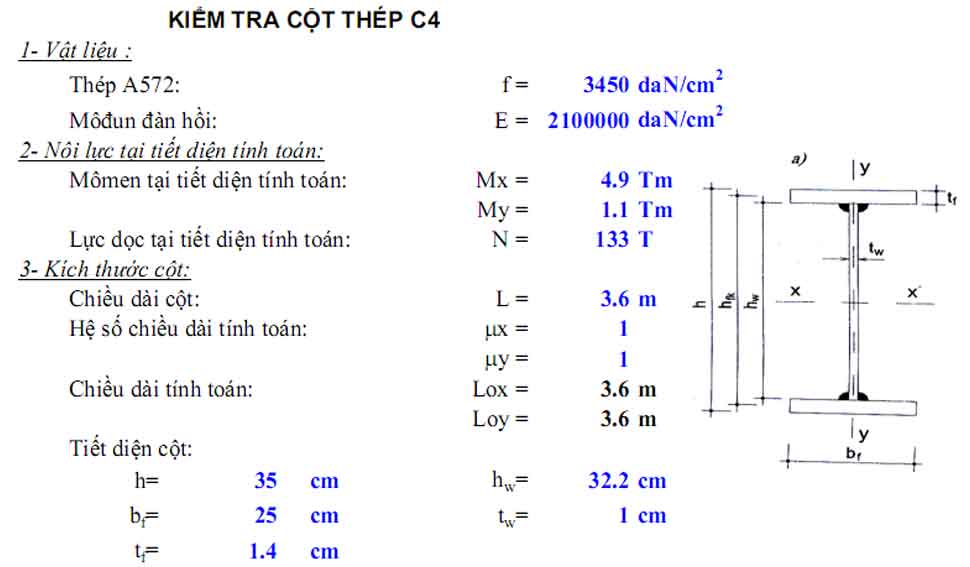 kiểm tra cột thép nhà xưởng tại tphcm